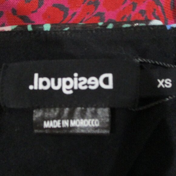 Desigual Mesh Overlay Spaghetti Strap Cropped Tank Top - Picture 5 of 7